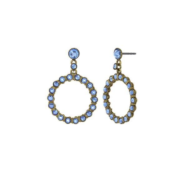 blue - Creole Cristal - Konplott earrings